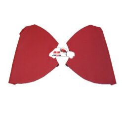 Coppia pannelli passaruota posteriori Fiat 500 D/F1^ rossi in Vipla